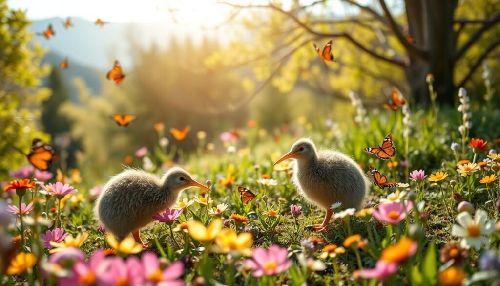 New Zealand spring wildlife