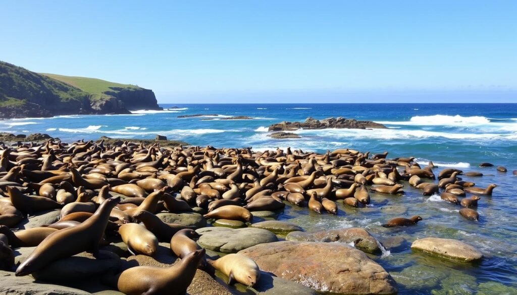 Seal colony