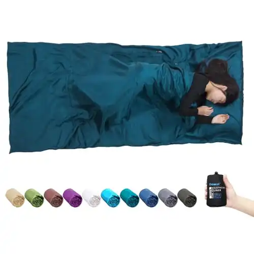 Browint Silk Lightweight Travel and Camping Sheet for Hotels